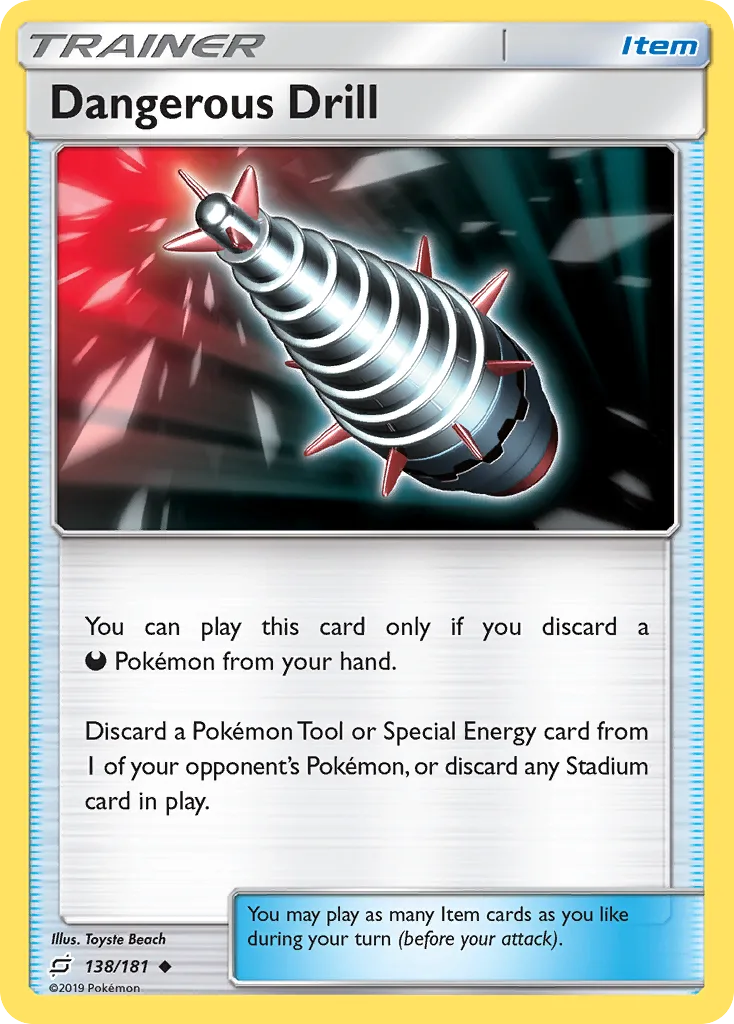 Team Up Dangerous Drill card front, 138/181