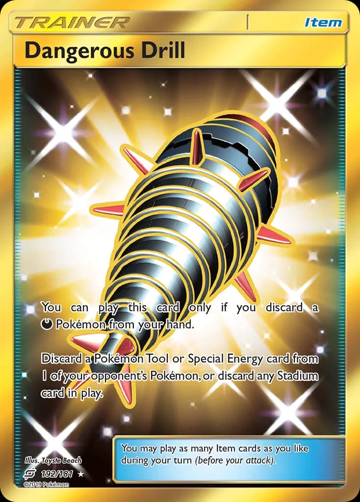 Team Up Dangerous Drill card front, 192/181