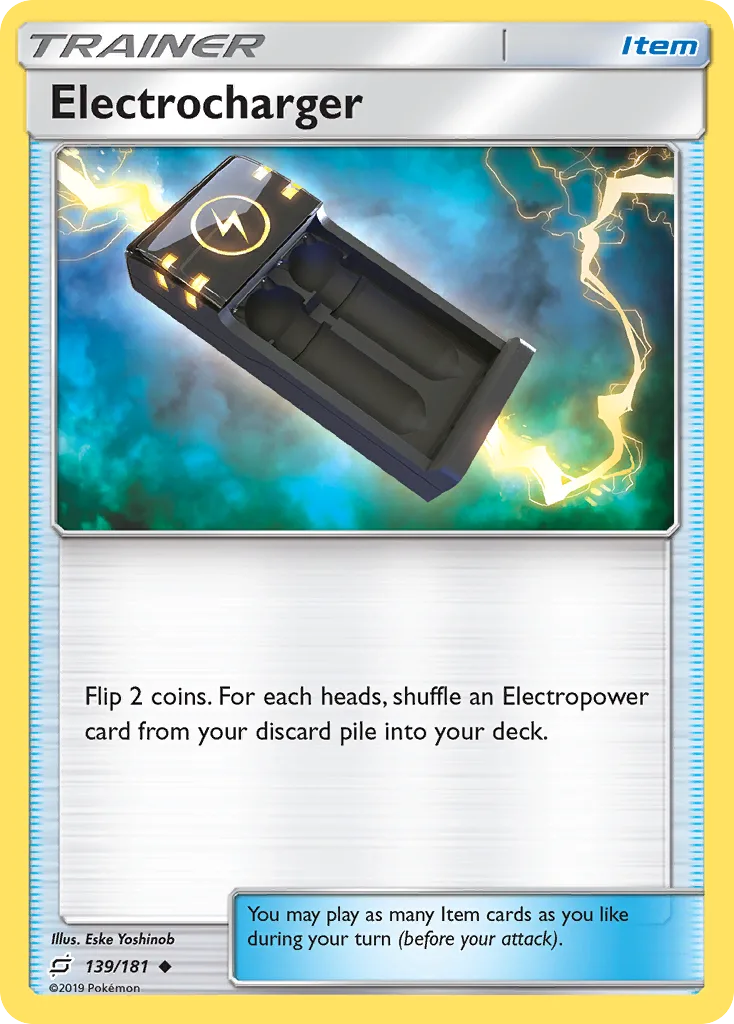Team Up Electrocharger card front, 139/181