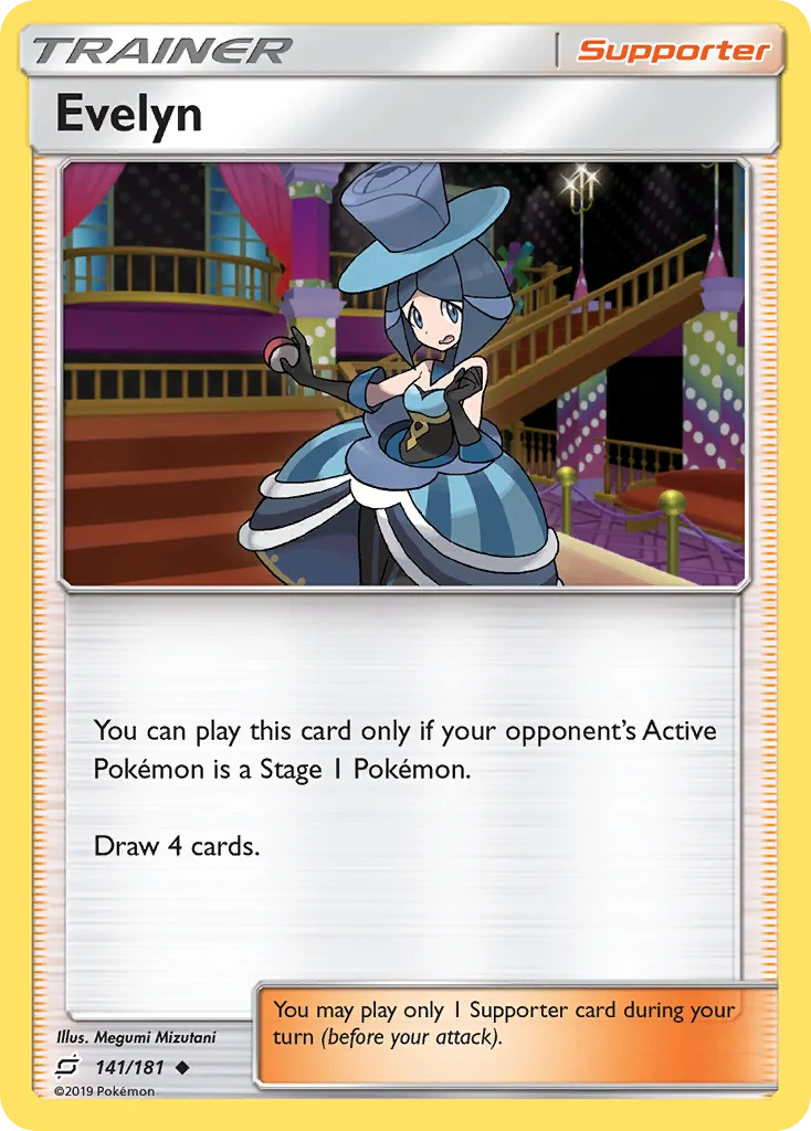 Team Up Evelyn card front, 141/181