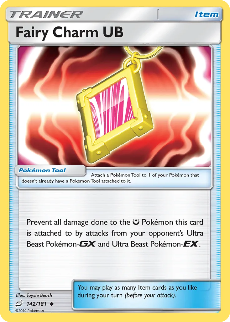 Team Up Fairy Charm UB card front, 142/181
