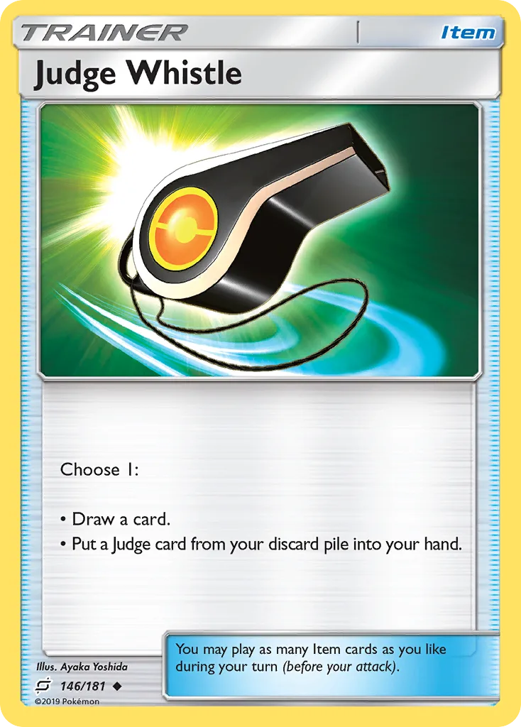 Team Up Judge Whistle card front, 146/181