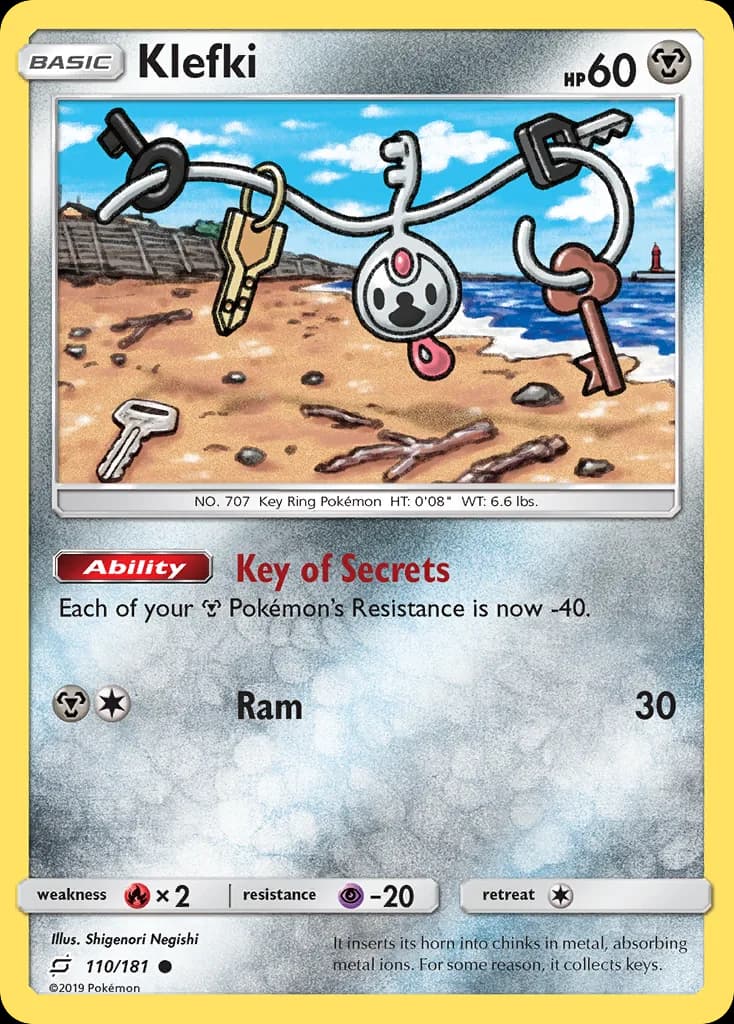 Team Up Klefki card front, 110/181