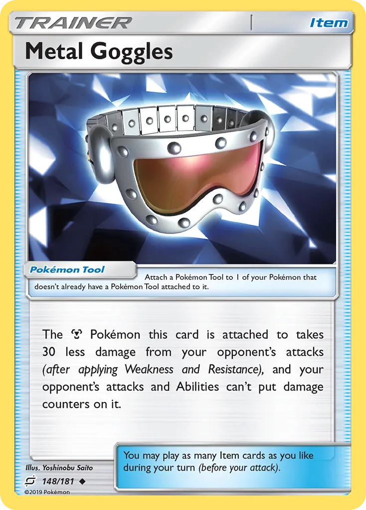 Team Up Metal Goggles card front, 148/181