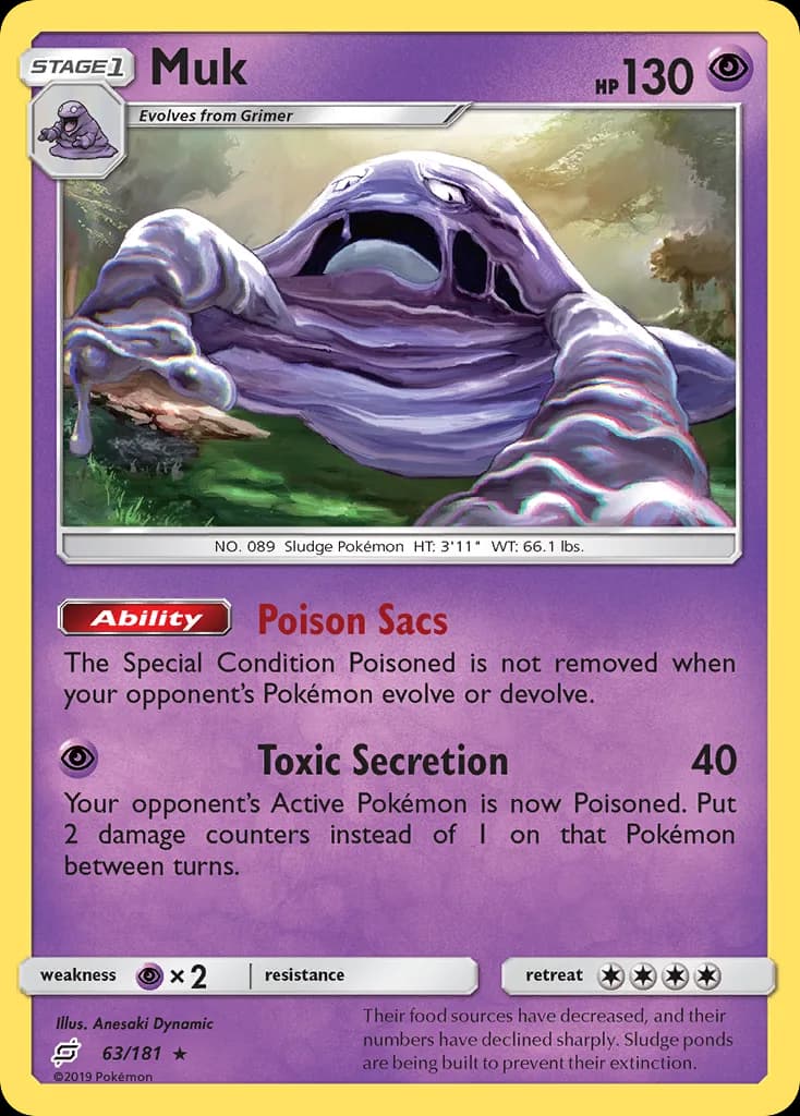 Team Up Muk card front, 63/181