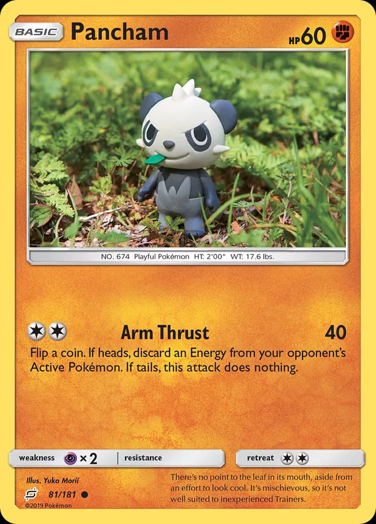 Team Up Pancham card front, 81/181