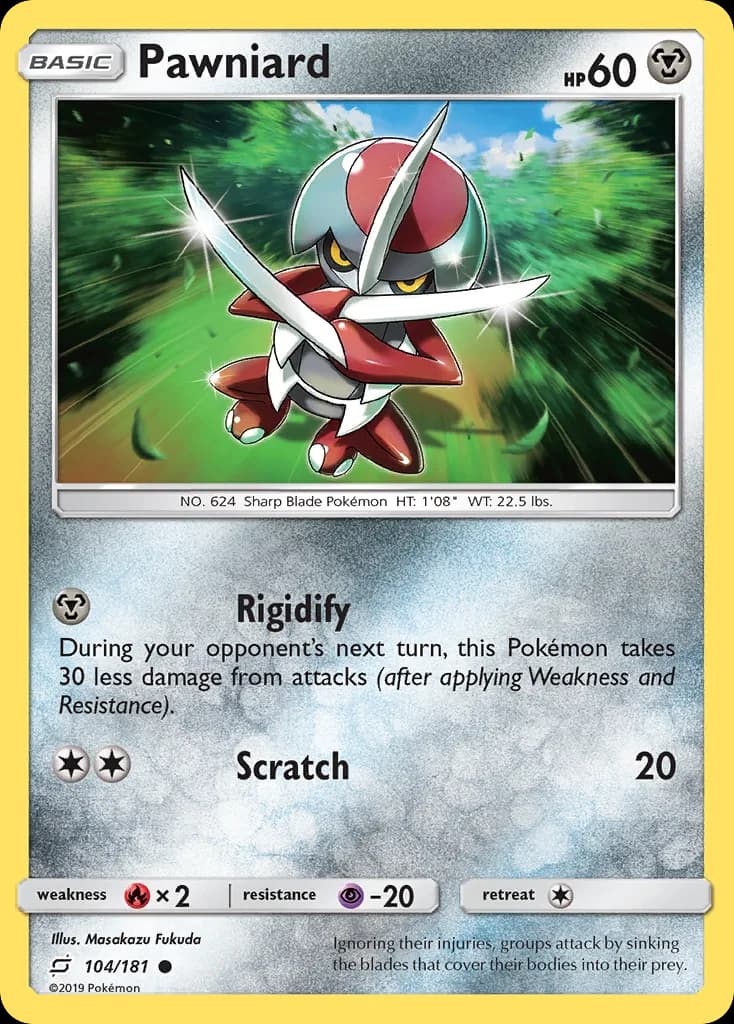 Team Up Pawniard card front, 104/181