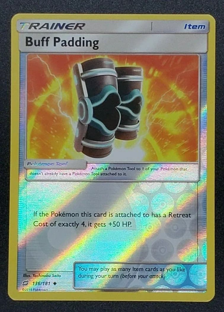 Buff Padding reverse holo card front, Team Up 136/181