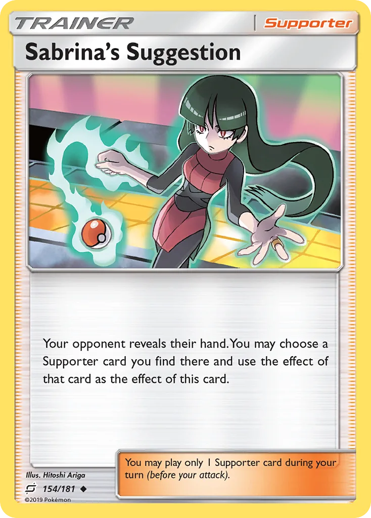 Team Up Sabrina's Suggestion card front, 154/181