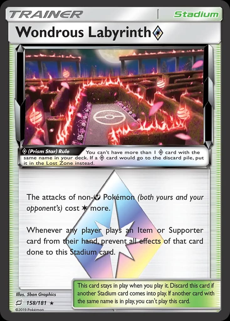 Team Up Wondrous Labyrinth ◇ card front, 158/181