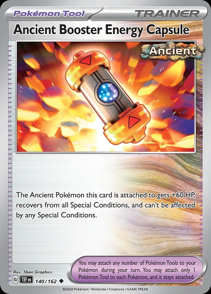 Temporal Forces Ancient Booster Energy Capsule card front, 140/162