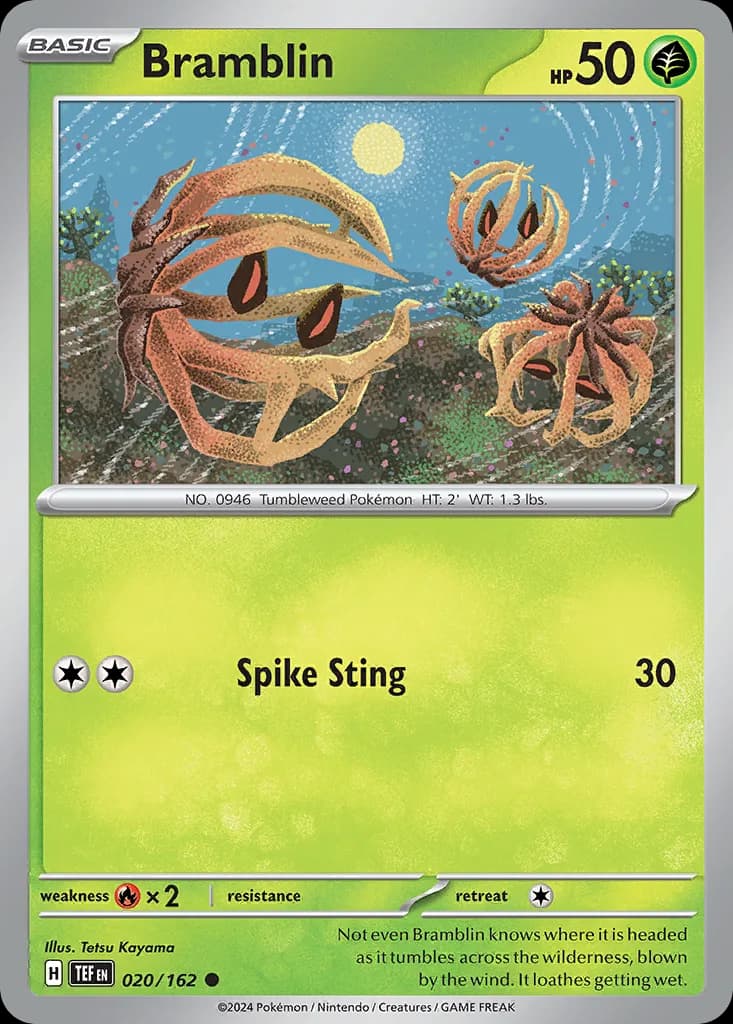 Temporal Forces Bramblin card front, 20/162