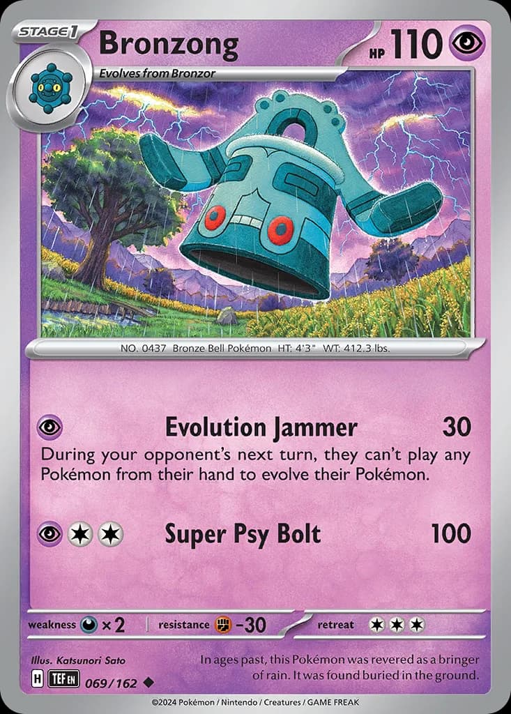 Temporal Forces Bronzong card front, 69/162
