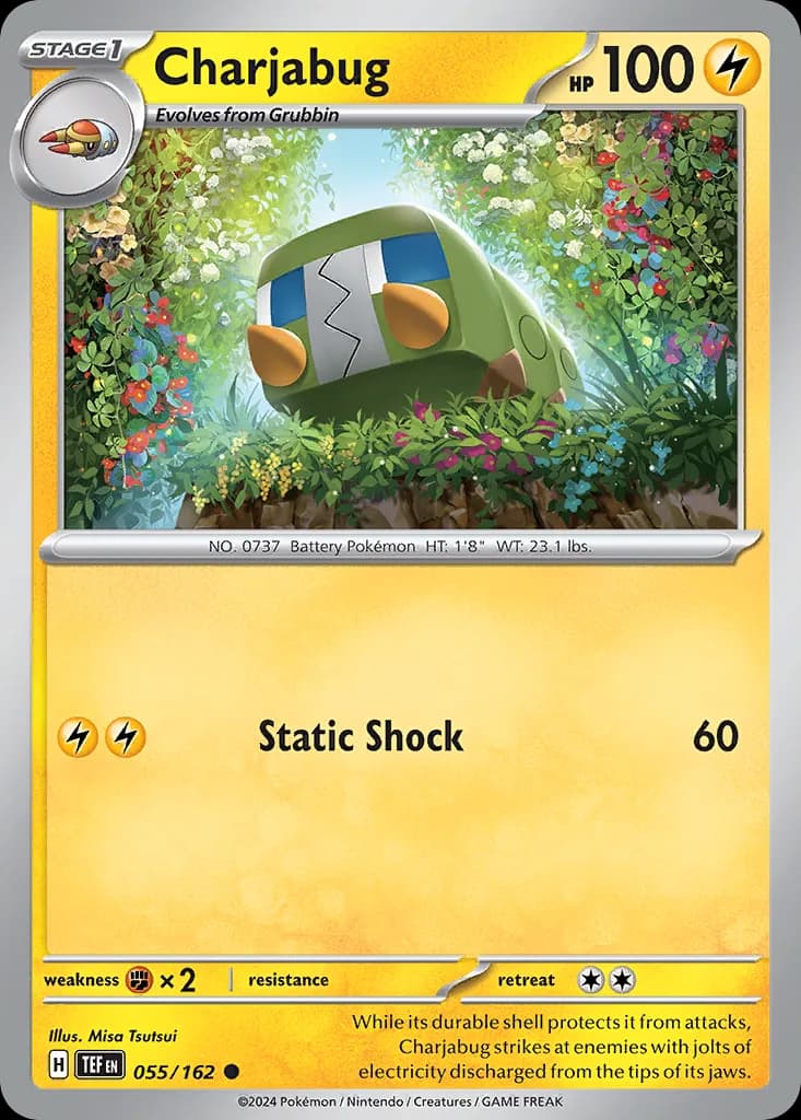 Temporal Forces Charjabug card front, 55/162