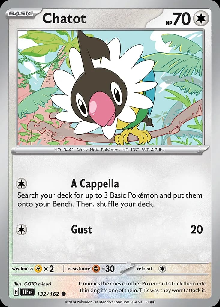 Temporal Forces Chatot card front, 132/162