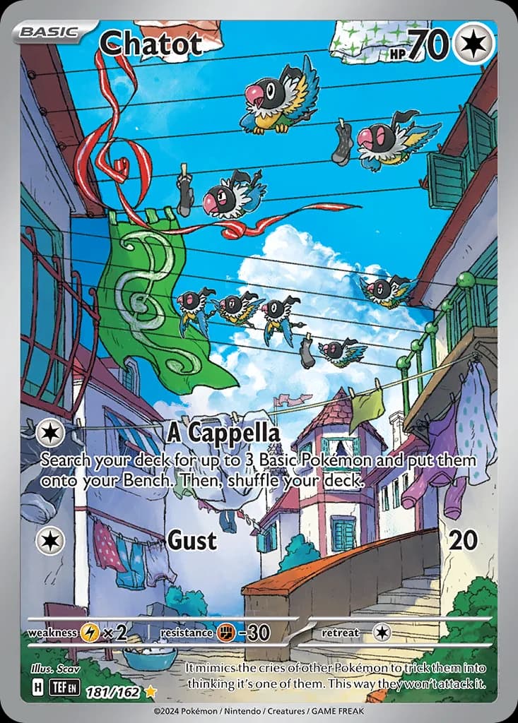 Temporal Forces Chatot card front, 181/162