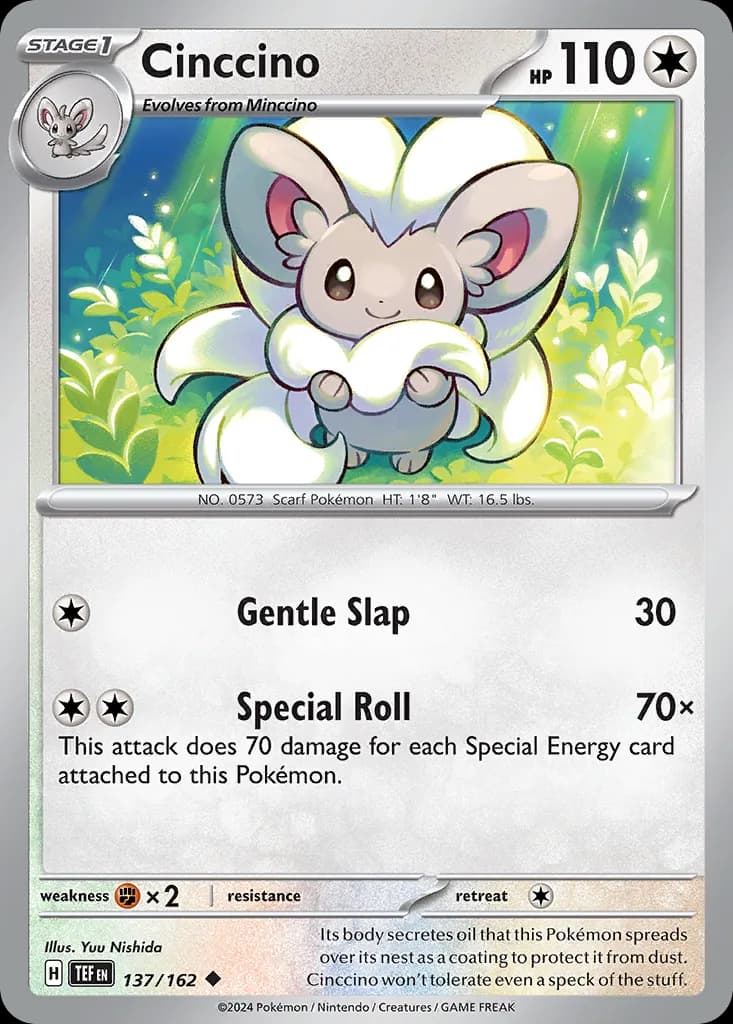 Temporal Forces Cinccino card front, 137/162