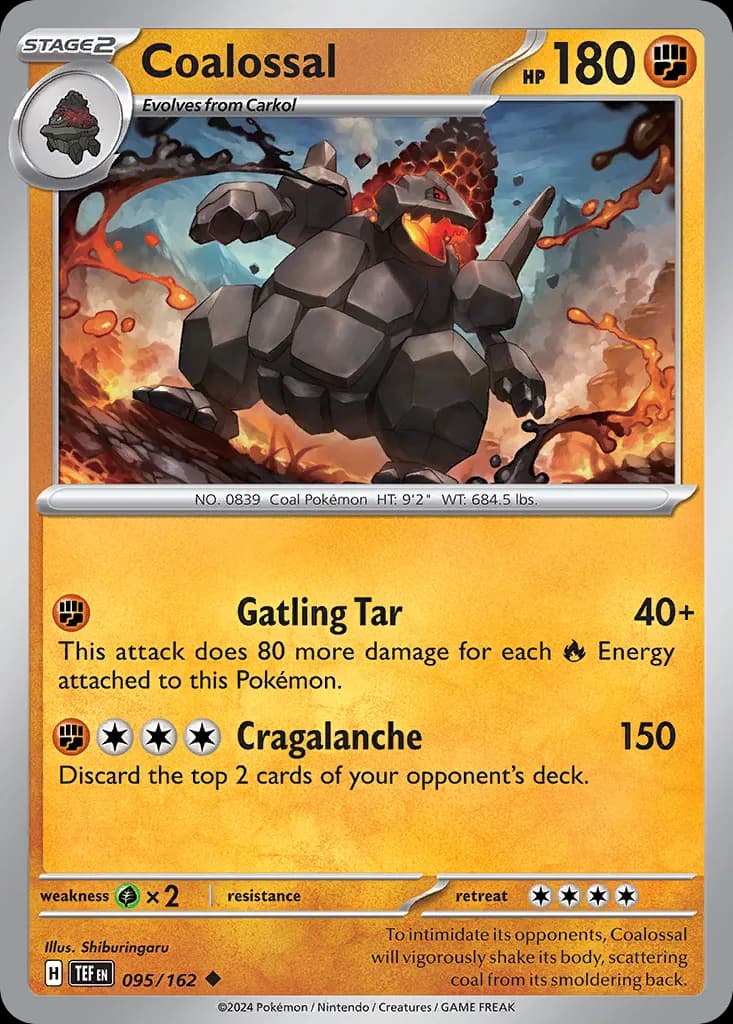 Temporal Forces Coalossal card front, 95/162
