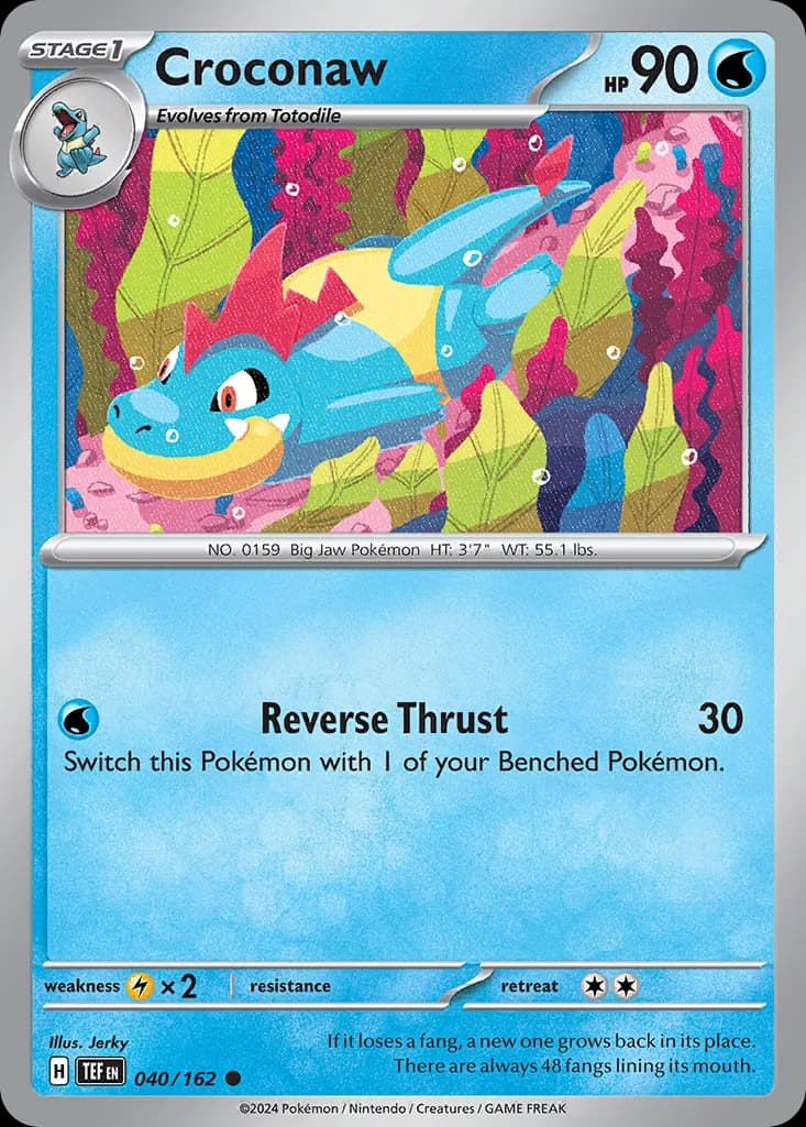 Temporal Forces Croconaw card front, 40/162
