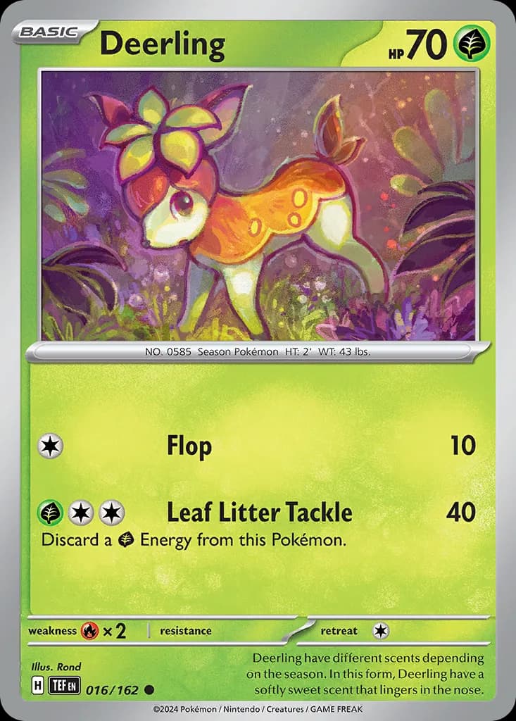 Temporal Forces Deerling card front, 16/162