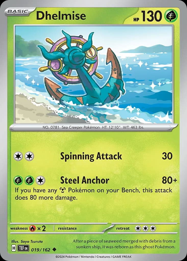 Temporal Forces Dhelmise card front, 19/162