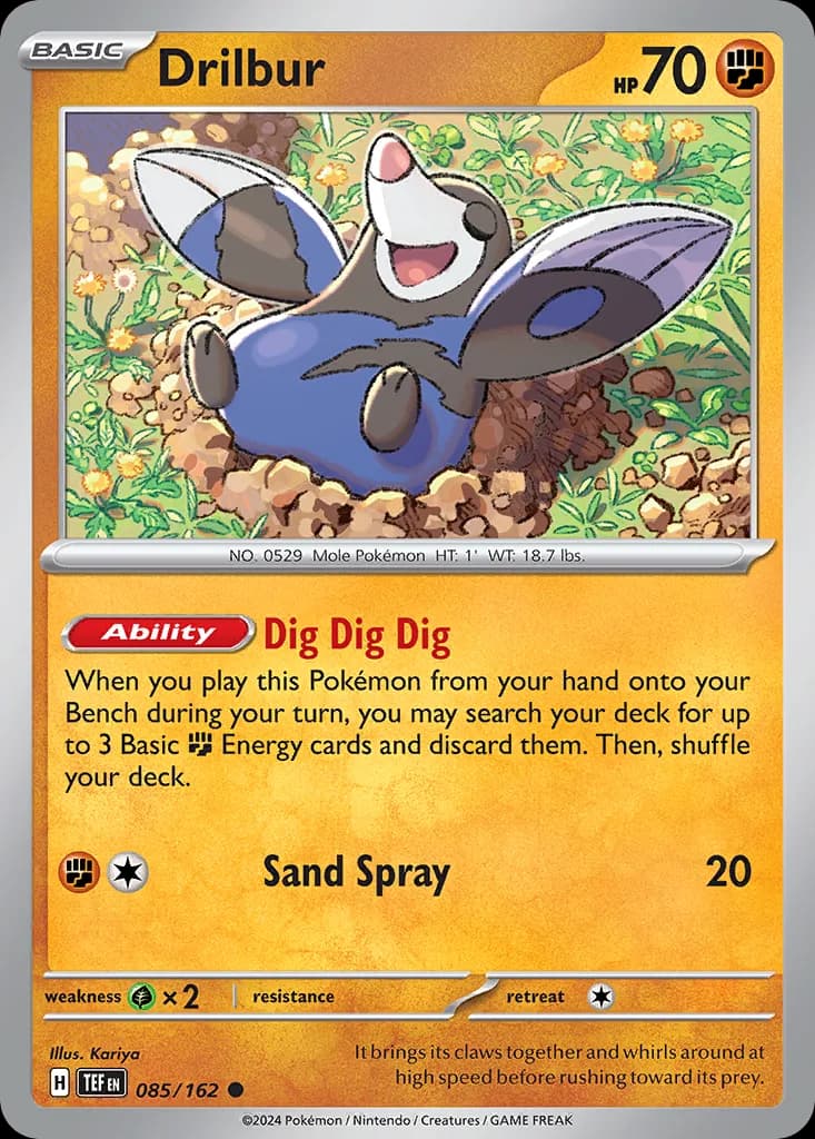 Temporal Forces Drilbur card front, 85/162