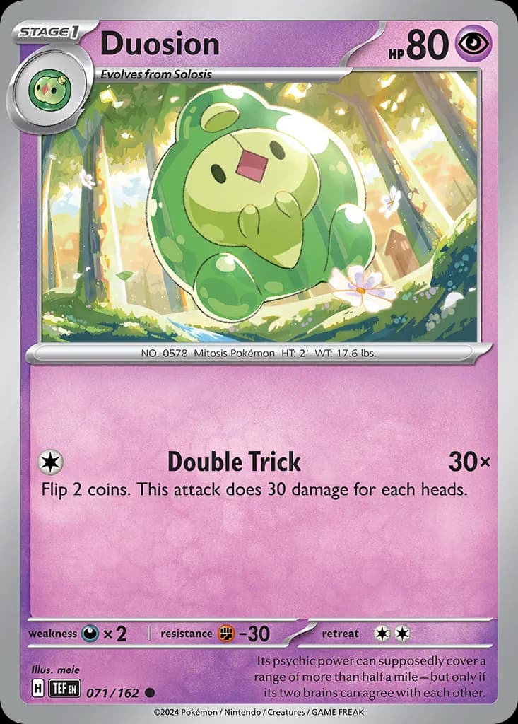 Temporal Forces Duosion card front, 71/162