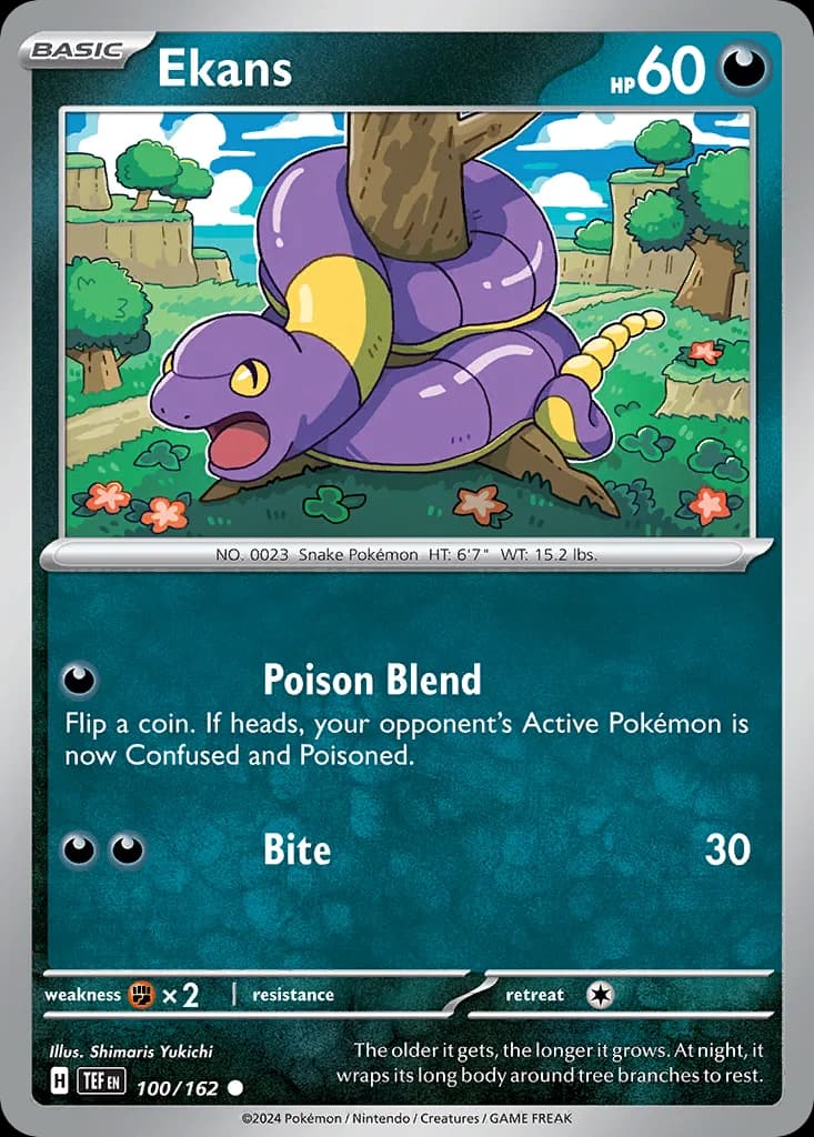 Temporal Forces Ekans card front, 100/162