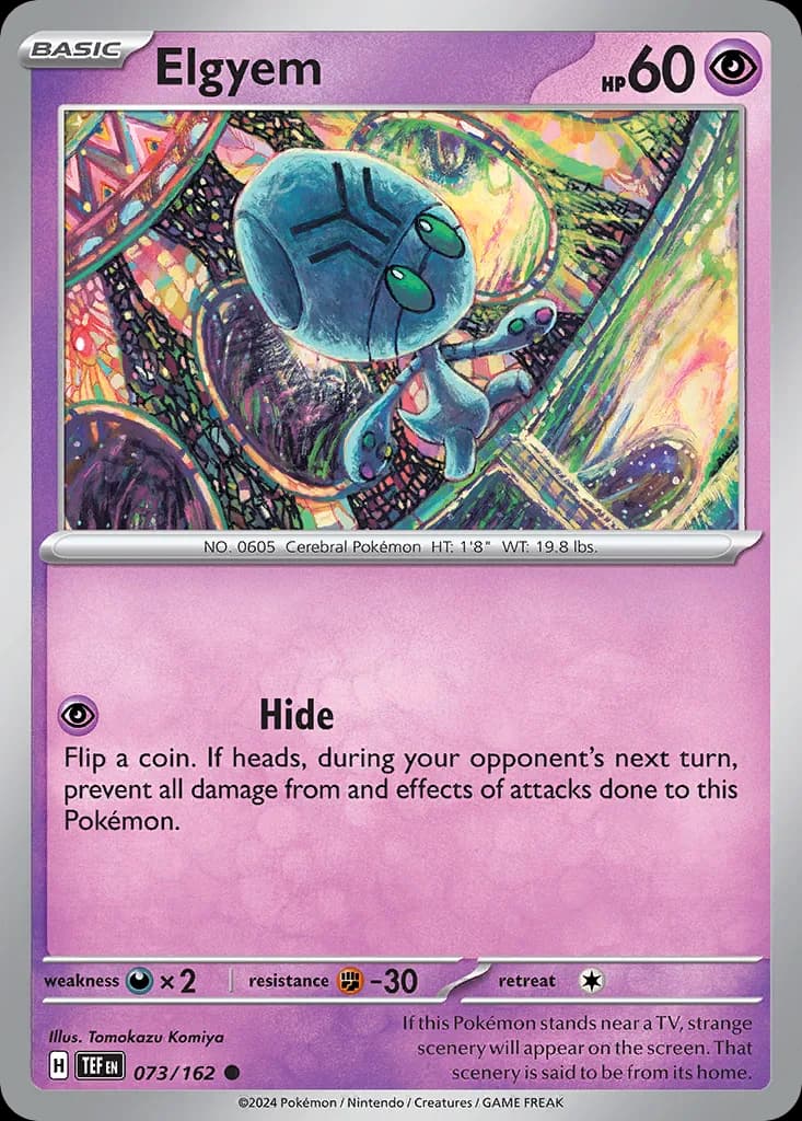 Temporal Forces Elgyem card front, 73/162