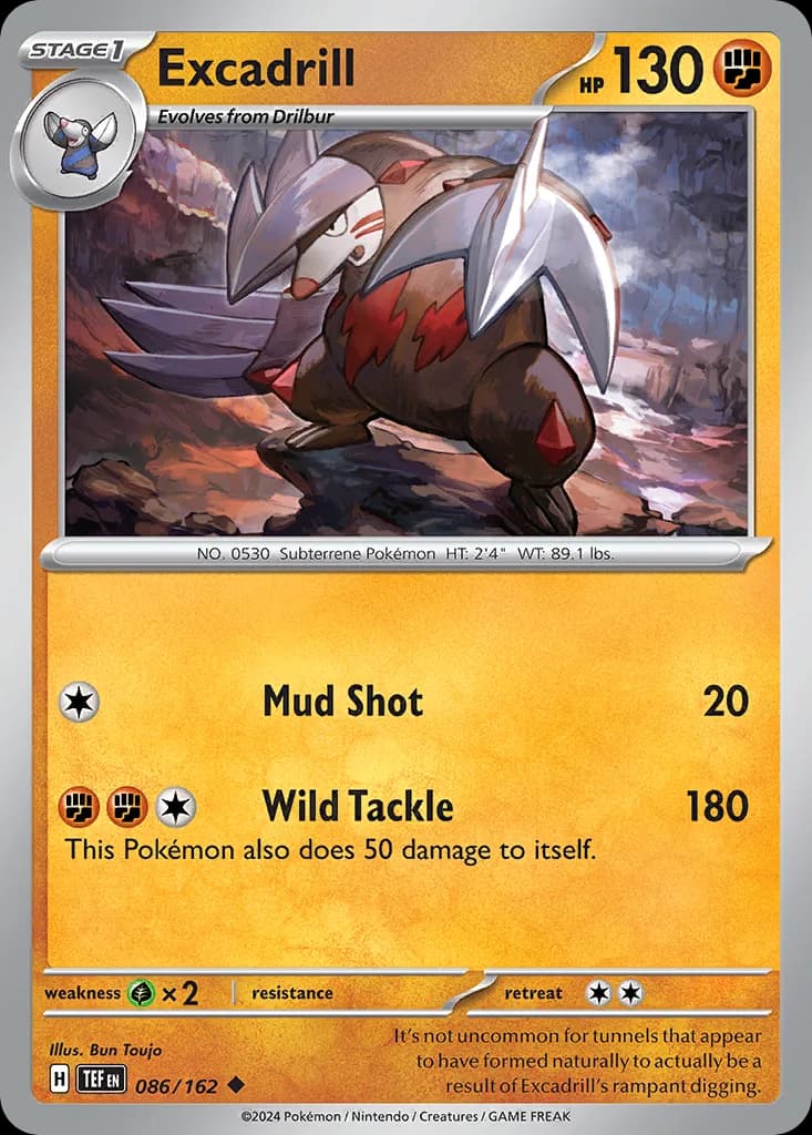 Temporal Forces Excadrill card front, 86/162