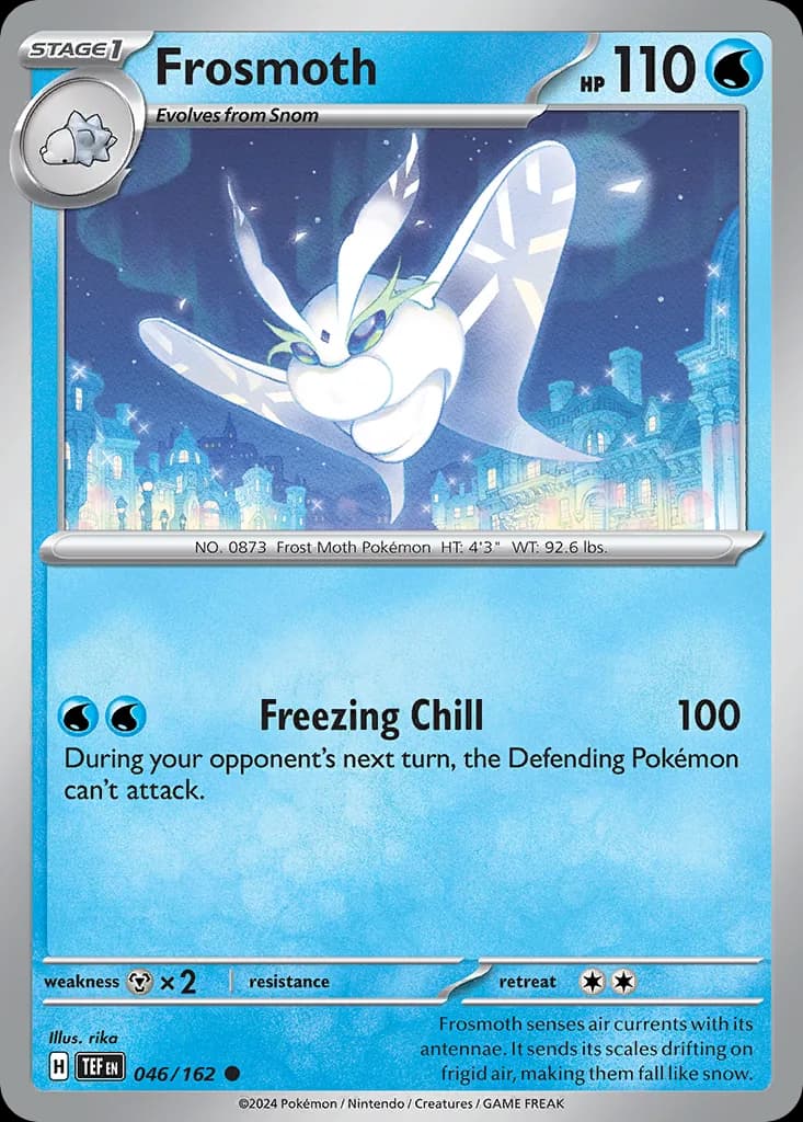 Temporal Forces Frosmoth card front, 46/162