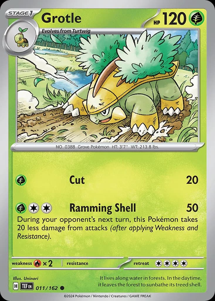 Temporal Forces Grotle card front, 11/162