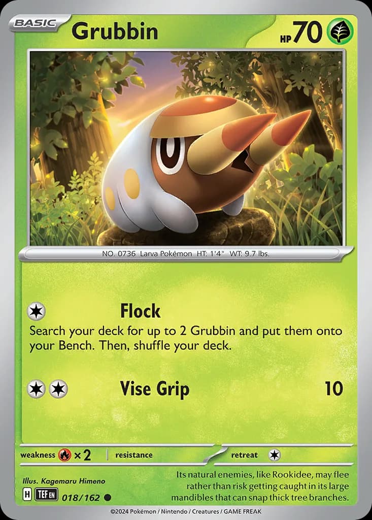 Temporal Forces Grubbin card front, 18/162