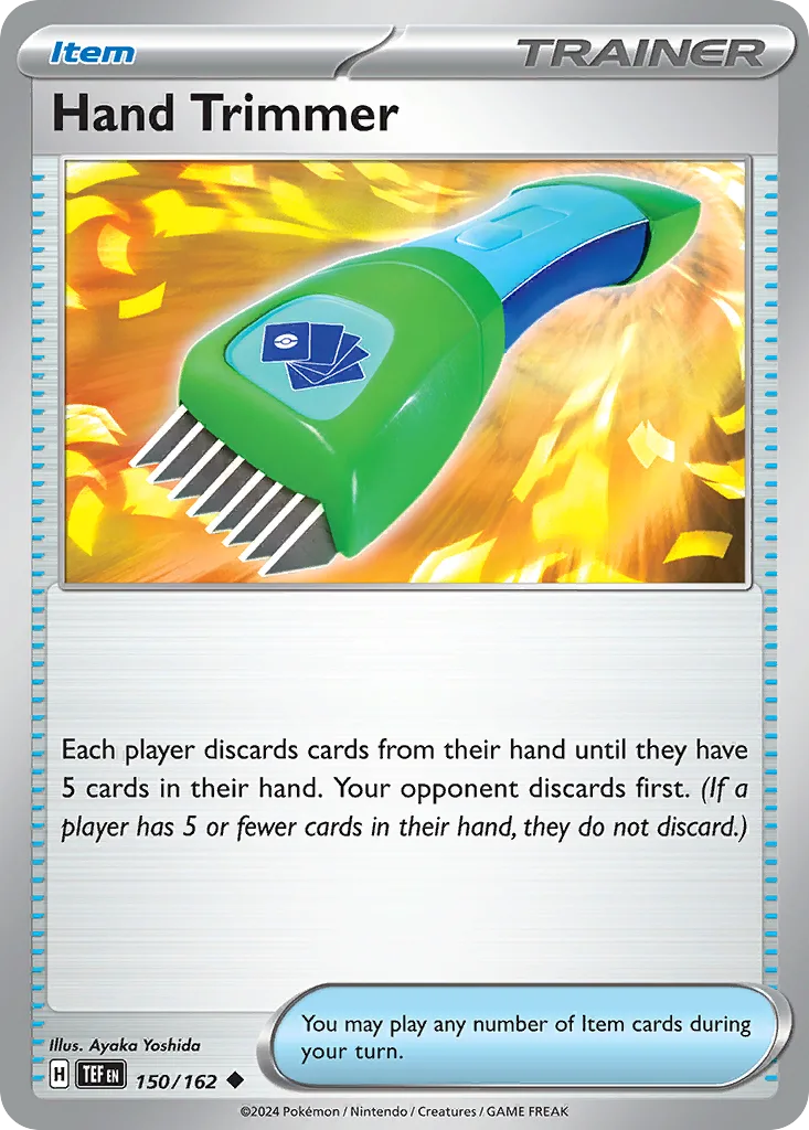 Temporal Forces Hand Trimmer card front, 150/162