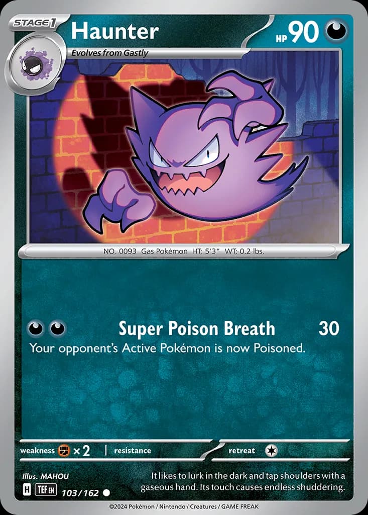 Temporal Forces Haunter card front, 103/162
