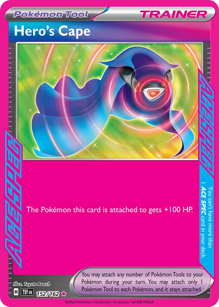 Temporal Forces Hero's Cape card front, 152/162