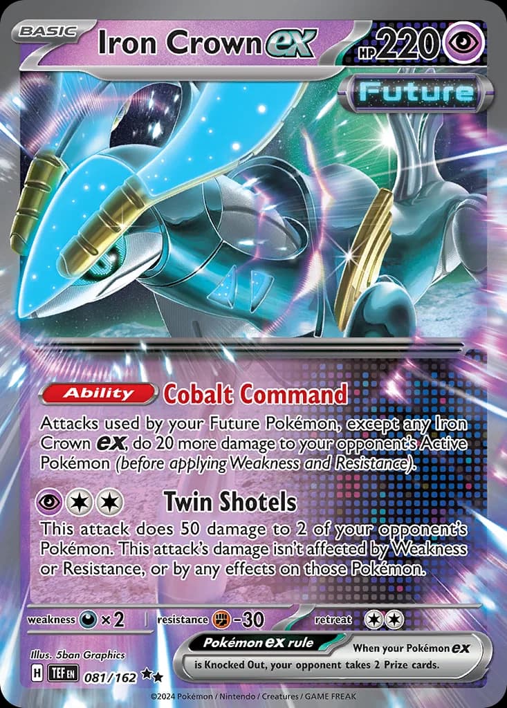 Temporal Forces Iron Crown ex card front, 81/162