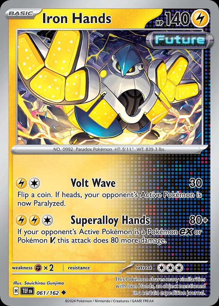 Temporal Forces Iron Hands card front, 61/162