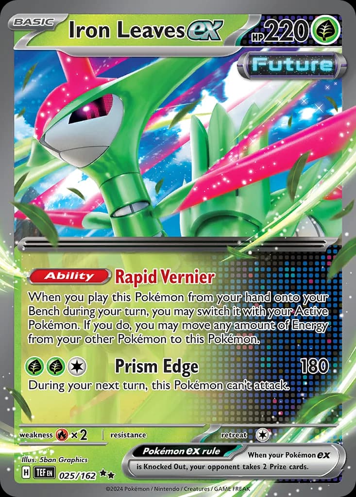 Temporal Forces Iron Leaves ex card front, 25/162