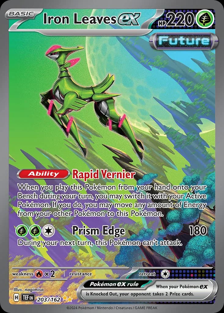 Temporal Forces Iron Leaves ex card front, 203/162