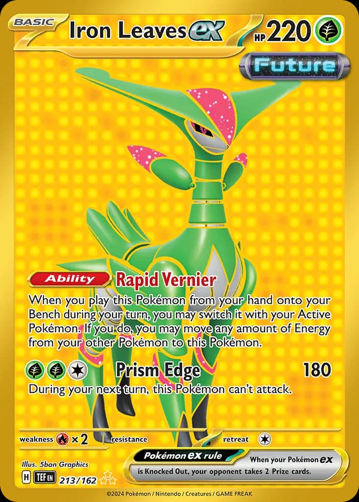 Temporal Forces Iron Leaves ex card front, 213/162