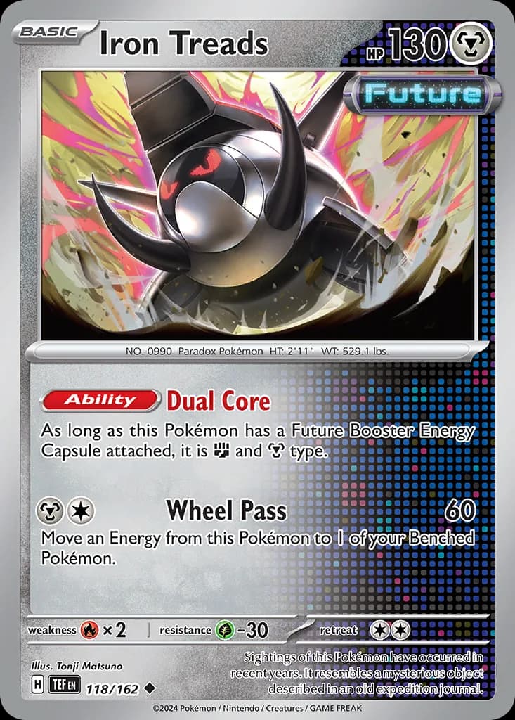 Temporal Forces Iron Treads card front, 118/162
