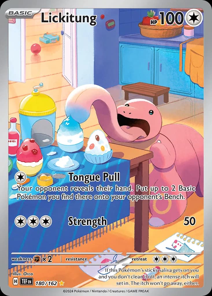 Temporal Forces Lickitung card front, 180/162