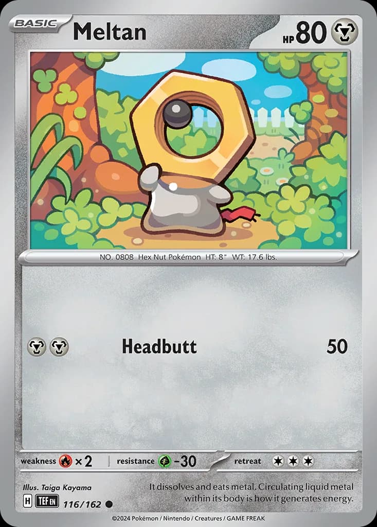 Temporal Forces Meltan card front, 116/162