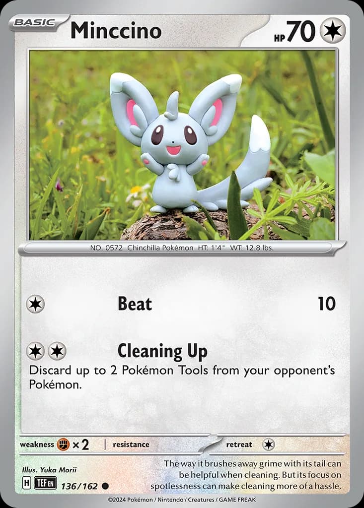 Temporal Forces Minccino card front, 136/162