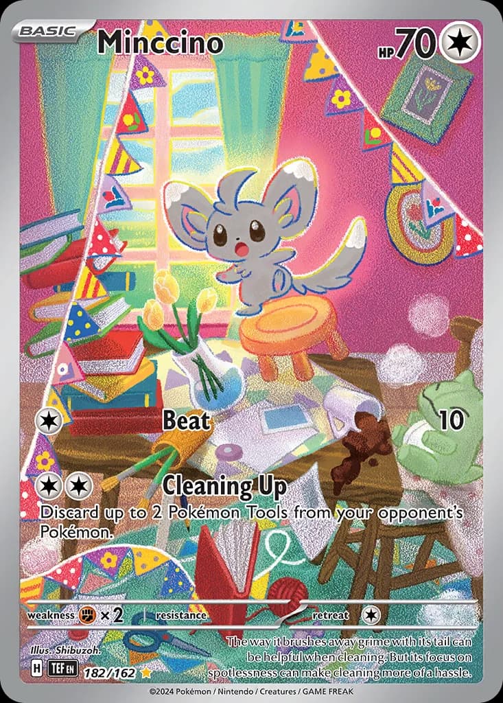 Temporal Forces Minccino card front, 182/162