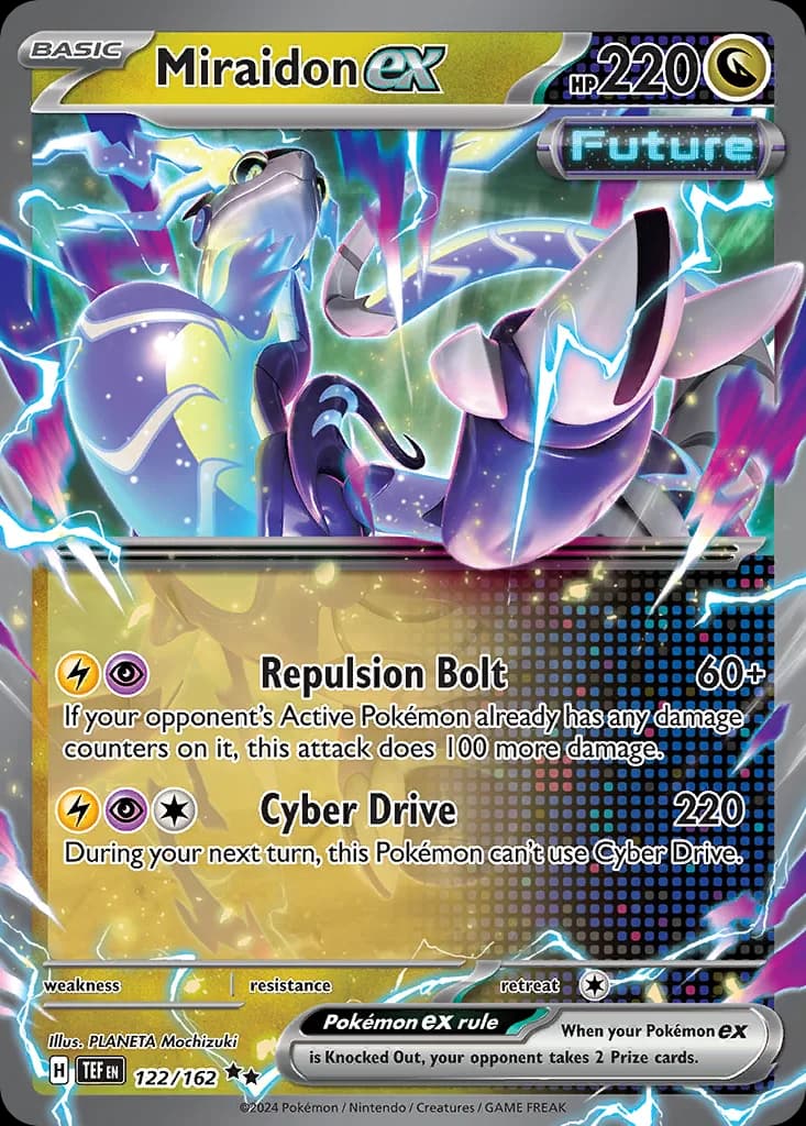 Temporal Forces Miraidon ex card front, 122/162