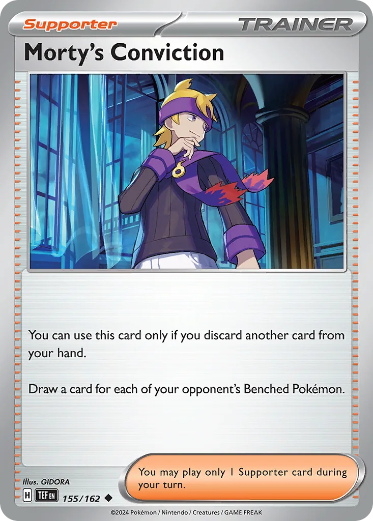 Temporal Forces Morty's Conviction card front, 155/162