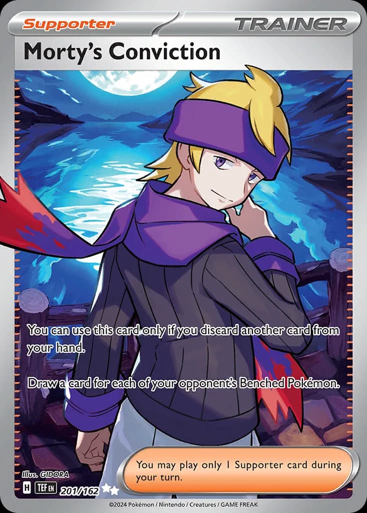 Temporal Forces Morty's Conviction card front, 201/162