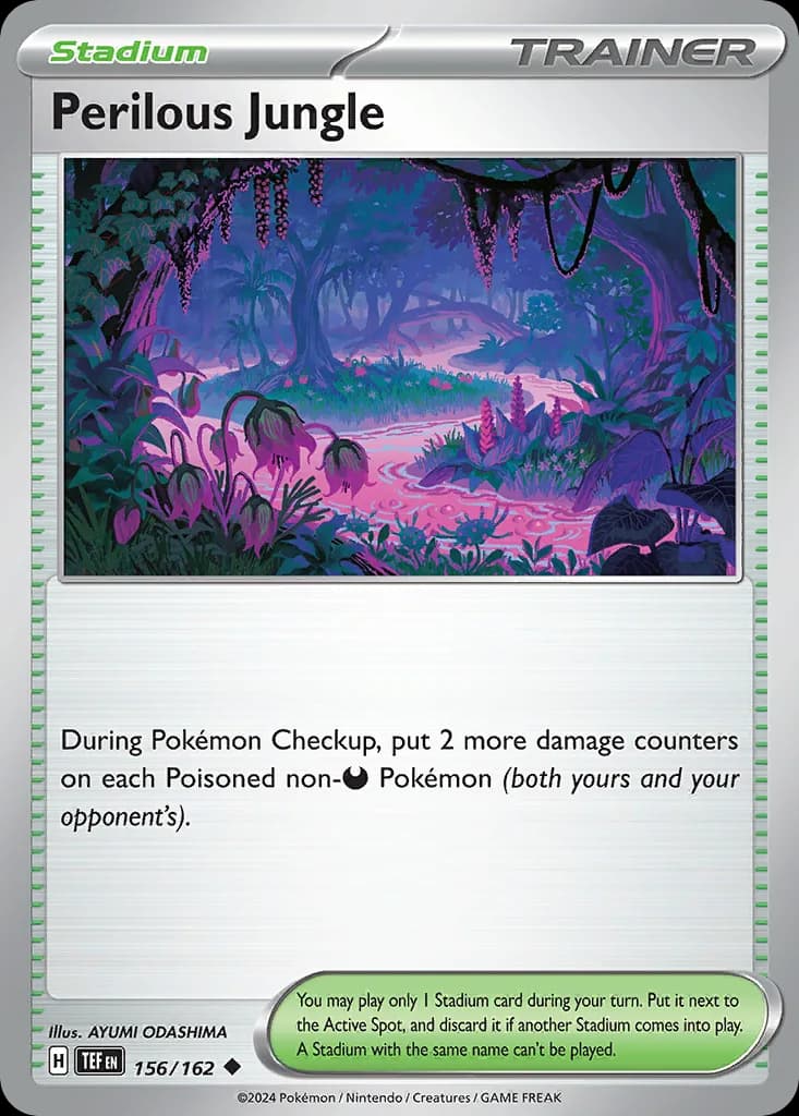 Temporal Forces Perilous Jungle card front, 156/162